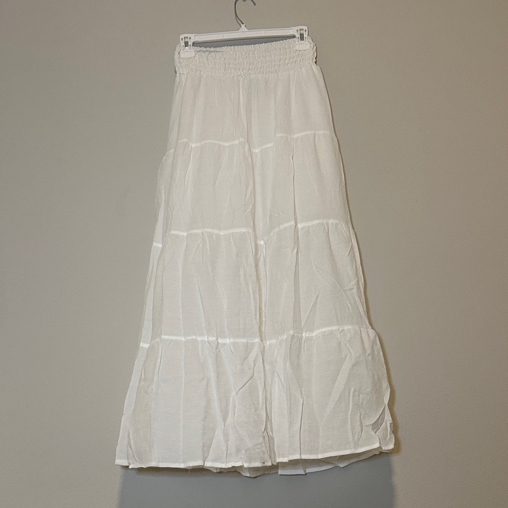 H&M White Maxi Skirt NWT